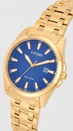 Citizen Dress Eco Drive BM7532-54L Blue and Gold Men's Watch 4974374334572 Yellow Gold - Image 2