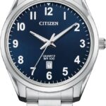 Citizen BI1031-51L Blue Analog Stainless Steel Quartz Men's Dress Casual Watch