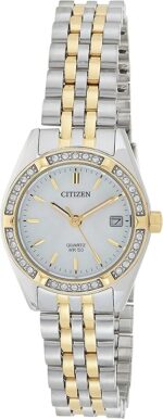 CITIZEN Women's Quartz Watch, Analog Display and Stainless Steel Strap EU6064-54D