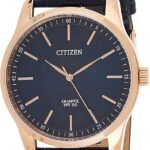 Citizen Mens Quartz Watch, Analog Display And Leather Strap - BH5003-00L