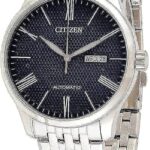 Citizen Mens Automatic Watch with Day and Date Display -Powered by High precision Made in Japan Self winding Mechanical Movement - NH8350-59L