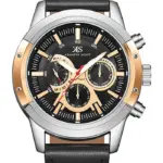 Kenneth Scott Men's Black Dial Analog Watch - K24121-SLBBK