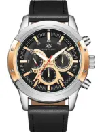 Kenneth Scott Men's Black Dial Analog Watch - K24121-SLBBK