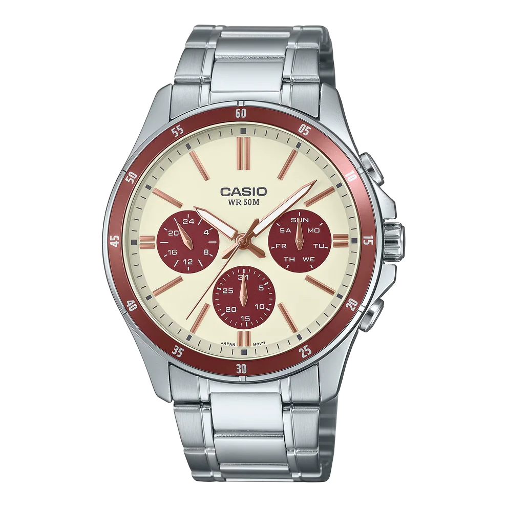MTP-1374D-5A2V CASIO STANDARD CHRONOGRAPH WATCH MTP-1374D-5A2VDF SKU:MTP-1374D-5A2VDF - Image 1
