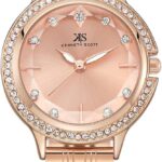 Kenneth Scott Women's Rose Gold Dial Analog Watch - K23521-RBKK
