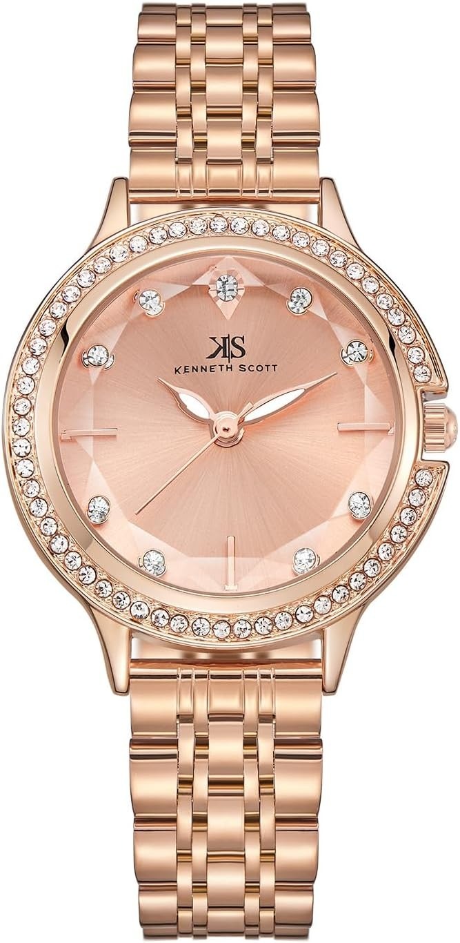 WhatsApp Image 2026-05-13 at 2.39.55 PM Kenneth Scott Women's Rose Gold Dial Analog Watch - K23521-RBKK - Image 1