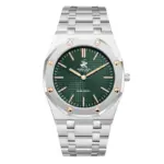 Beverly Hills Polo Club Slim Tech 5 Green Dial Silver Watch - BP3825X.370