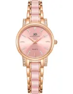 Kenneth Scott Women's Pink Dial Analog Watch - K23547-KCPP