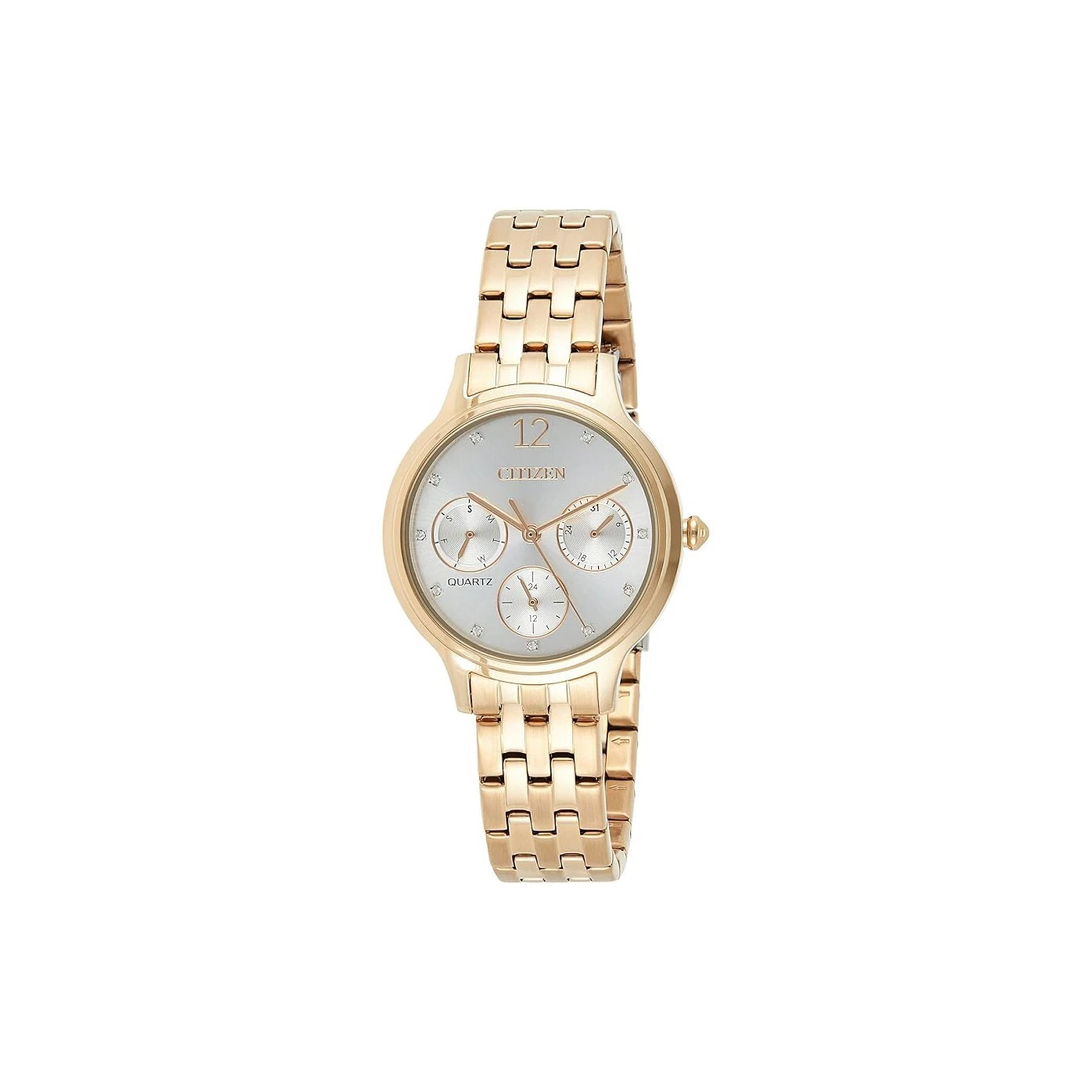 s-l1600 (1) Citizen Womens Quartz Stainless Steel Strap Rose Gold Band Watch - ED8183-54A - Image 1