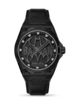 POLICE Men's Batwing Special Edition Genuine Leather Strap Analog Watch, 45mm