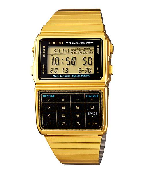 DBC-611G-1_Seq1 CASIO UNISEX DATABANK DIGITAL WATCH DBC-611G-1DF - Image 1