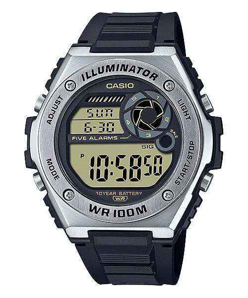 MWD-100H-9AV_Seq1 CASIO DIGITAL MENS WATCH MWD-100H-9AVDF - Image 1
