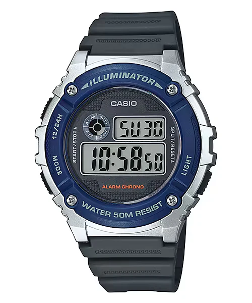 W-216H-2AV_01 CASIO DIGITAL MEN WATCH W-216H-2AVDF - Image 1