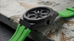 TORQUE SERIES LUXUARY CAR SPINNER WHEEL WATCHES WITH GREEN STRAP BY VOGUE VENUE - Image 3