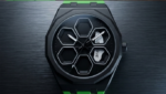 TORQUE SERIES LUXUARY CAR SPINNER WHEEL WATCHES WITH GREEN STRAP BY VOGUE VENUE - Image 4