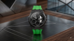 TORQUE SERIES LUXUARY CAR SPINNER WHEEL WATCHES WITH GREEN STRAP BY VOGUE VENUE